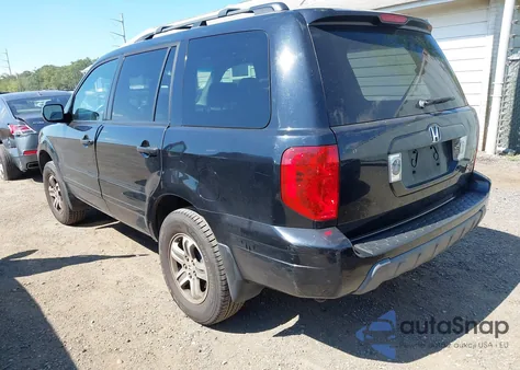 2005 Honda Pilot Ex-L from USA, damaged, VIN 5FNYF18535B046339